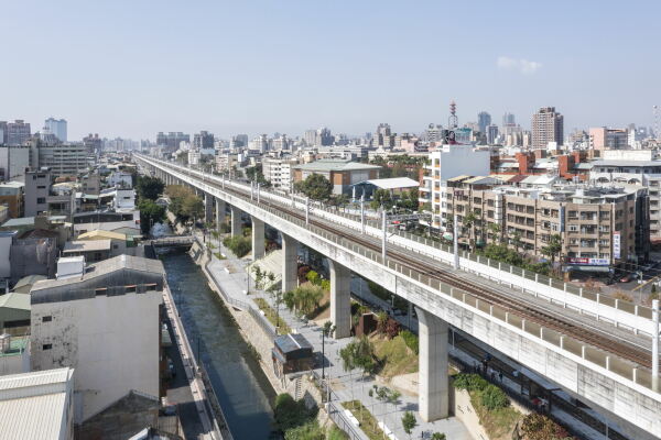 Gr�ner Korridor von Mecanoo in Taichung