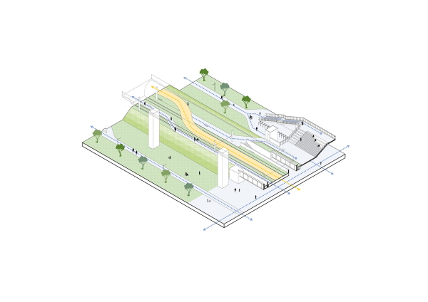 Grner Korridor von Mecanoo in Taichung