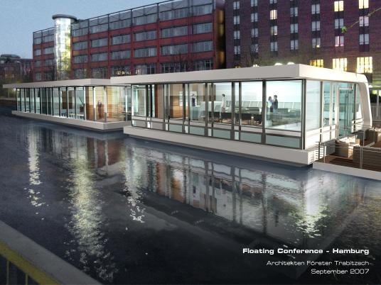 Hamburg bekommt schwimmendes Konferenzzentrum