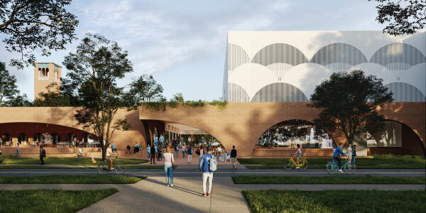 Rice Student Center, Rendering, von Mir Rivera Architects (Austin)
