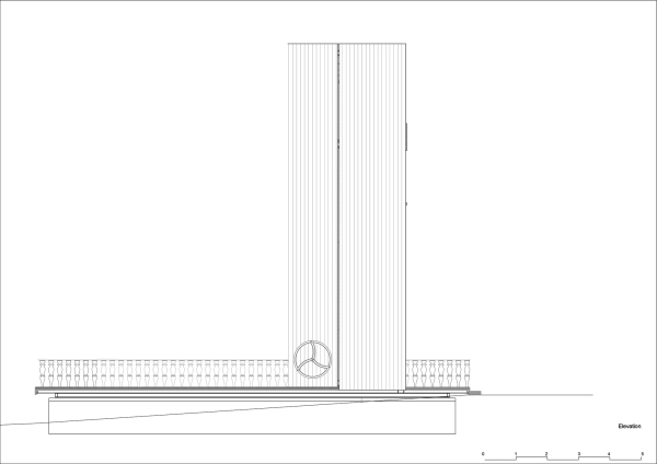 Schnitt in geschlossenem Zustand
