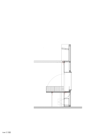 Schnitt bewegliche Wand