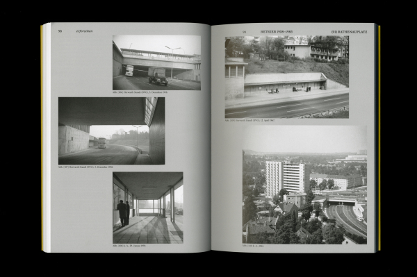 Historische Aufnahmen aus den drei Phasen Vision, Ausführung und Betrieb begleiten die Aufarbeitung.