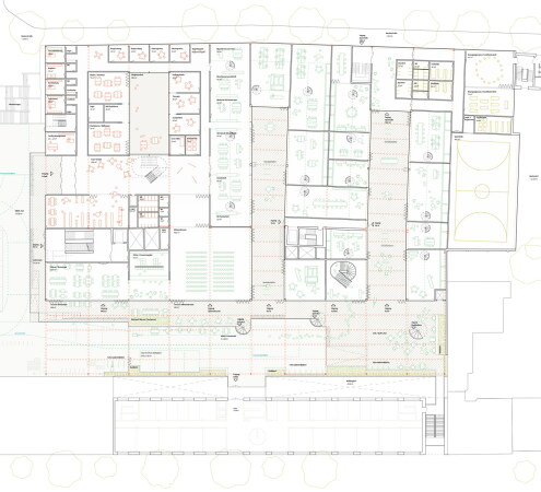 Ausgewhlter Entwurf Kindl-Hallen: EG