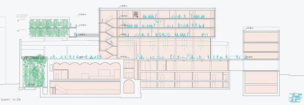 Entwurf Kindl-Garten: Schnitt