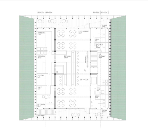 1. Preis: Steimle Architekten (Stuttgart) Strandhalle OG