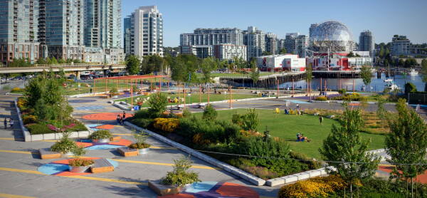 IOC IAKS Award Silver: Concord Community Pop-Up Park in Vancouver, Kanada, von PWL Partnership Landscape Architects Inc.