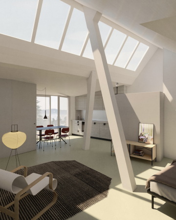 Visualisierung Dachgeschoss