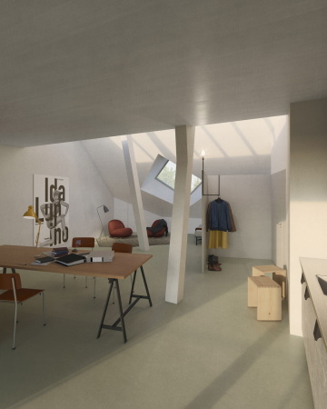 Visualisierung Dachgeschoss