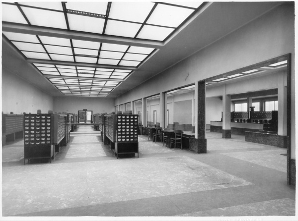 Ursrpnglicher Katalogsaal mit Oberlicht, ca. 1947/1948
