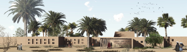 Ein 3. Preis: Kulturzentrum in einer Oase in M'hammid El Ghizlane, Marokko von Aziza Chaouni Projects (Fez)