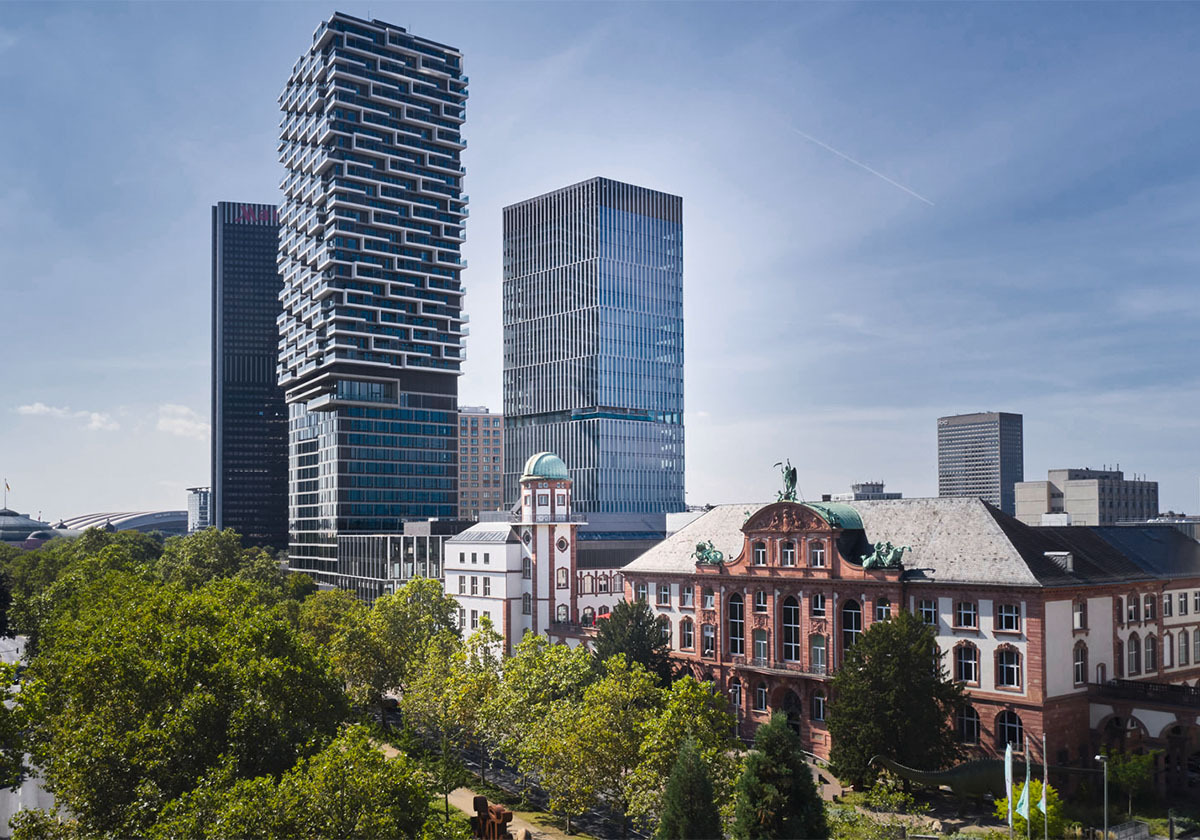 Drei auf einen Streich - Senckenbergquartier in Frankfurt am Main von Cyrus Moser Architekten