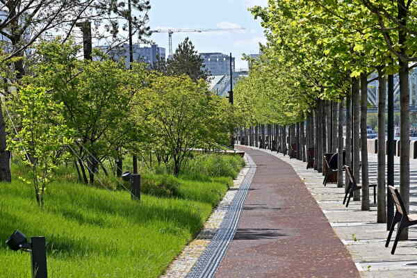ZIL/Mark Shagal Embankment, Park entlang der Moskva, Planung der Stadt Moskau/Mosinzhproekt