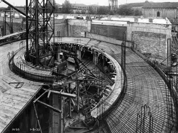 Das Parkhaus am Piazzale Roma im Bau