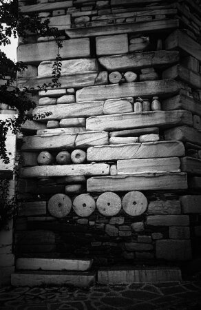 Mauer der frnkischen Festung Parikia auf der Insel Paros, 13. Jahrhundert