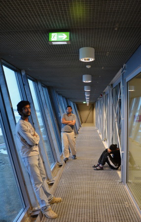 Innenansicht der Bharati Station von bof architekten