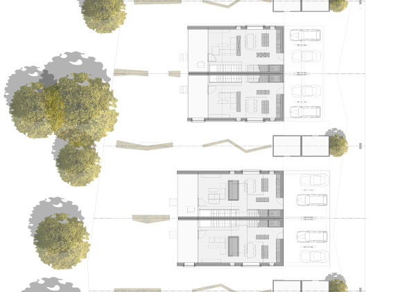 Doppelhaush�lften in Steinmaur von L3P