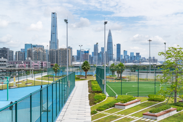 Sport- und Freizeitpark in Shenzhen von Crossboundaries