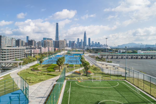 Sport- und Freizeitpark in Shenzhen von Crossboundaries