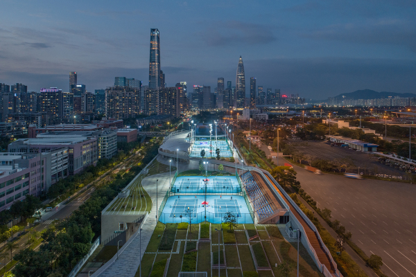 Sport- und Freizeitpark in Shenzhen von Crossboundaries
