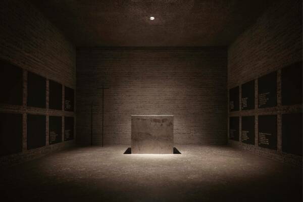 Erweiterung in Stampflehm fr die Bischofsgrablege Slchenkirche in Rottenburg am Neckar von Cukrowicz Nachbaur Architekten