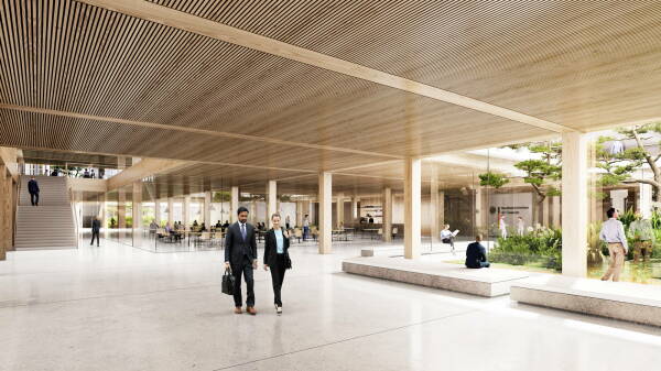 Anerkennung: Delugan Meissl Associated Architects (Wien) mit rabe landschaften (Hamburg)