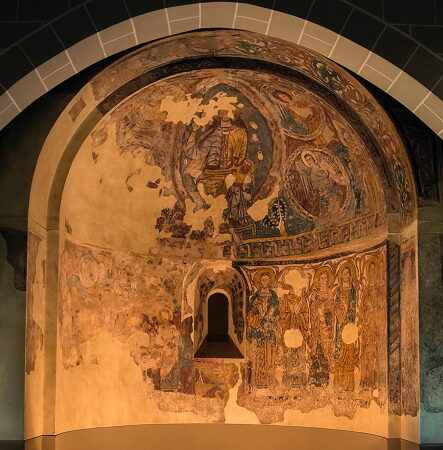 Wandmalerei aus der Kapelle San Juan Bautista de Ruesta