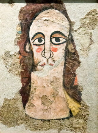 Wandmalerei aus der Kapelle San Juan Bautista de Ruesta