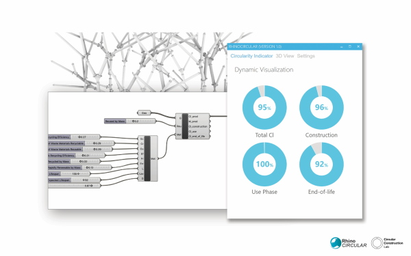 Special Prize for Innovation: Software-Tool RhinoCircular vom Circular Construction Lab an der Cornell University in Ithaca