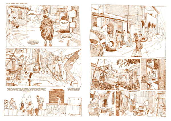 1. Preis Kategorie Handzeichnung: Reconfiguring Addis Ababa's Narratives, Antonio Paoletti (TU Delft)