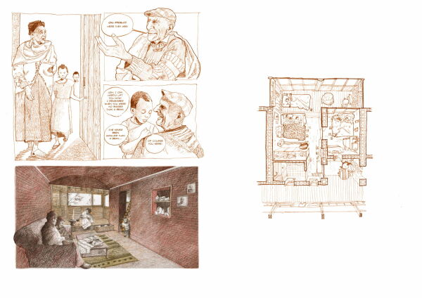 1. Preis Kategorie Handzeichnung: Reconfiguring Addis Ababa's Narratives, Antonio Paoletti (TU Delft)