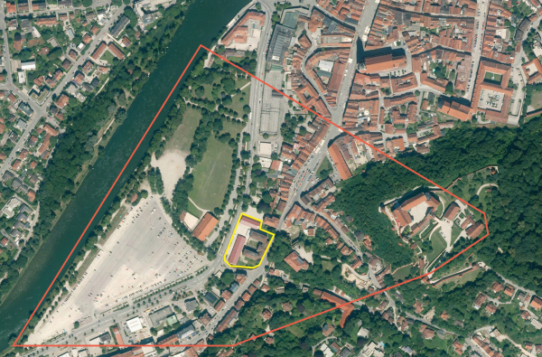 Landshut: Luftbild vom Wettbewerbsgebiet