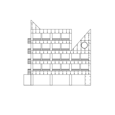 Ansicht Nordwesten zur Anne Mews/William Street