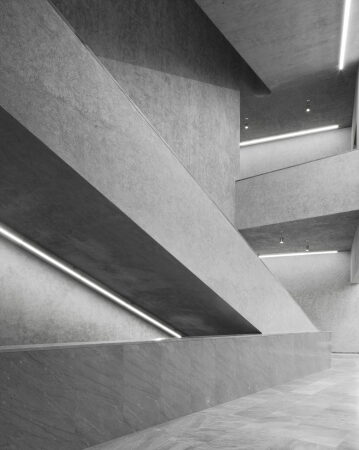 Christ & Gantenbein, Erweiterungsbau Kunstmuseum Basel, 20122016. Treppenflucht. Foto: Stefano Graziani