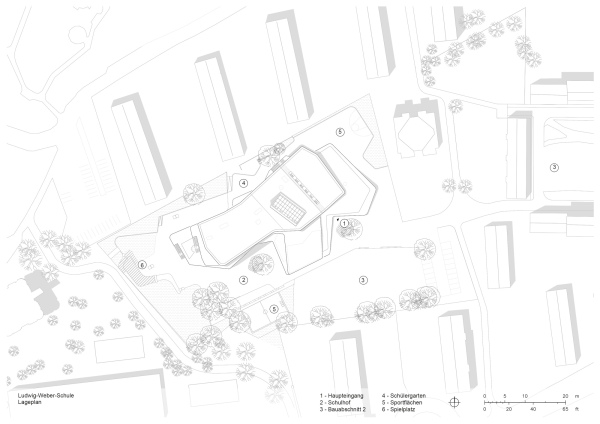 Schule von Behnisch Architekten in Frankfurt am Main