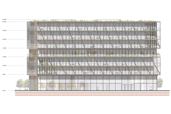 1. Preis: C.F. Mller (Berlin), Ansicht Sd