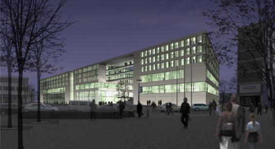 Grundsteinlegung fr Gerichtszentrum in Dsseldorf