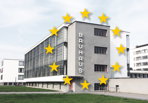 Das von Walter Gropius gegrndete Bauhaus dient der Initiative New European Bauhaus als Vorbild fr die Erreichung des Green Deal. Walter Gropius: Schulgebude in Dessau-Rosslau. Foto : Alexey Silichev / Wikimedia / CC BY-SA 4.0
