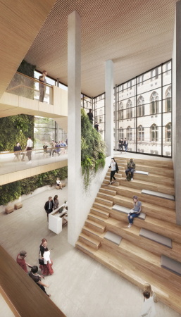 2. Preis: RKW Architektur + (Düsseldorf), Innenraum mit B�rgerforum