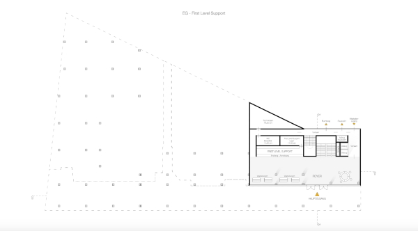 Anerkennung: Code Unique (Dresden), Grundriss Erdgeschoss
