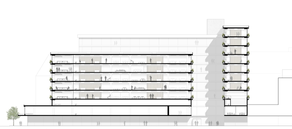 3. Preis: bbp : architekten (Münster), Schnitt