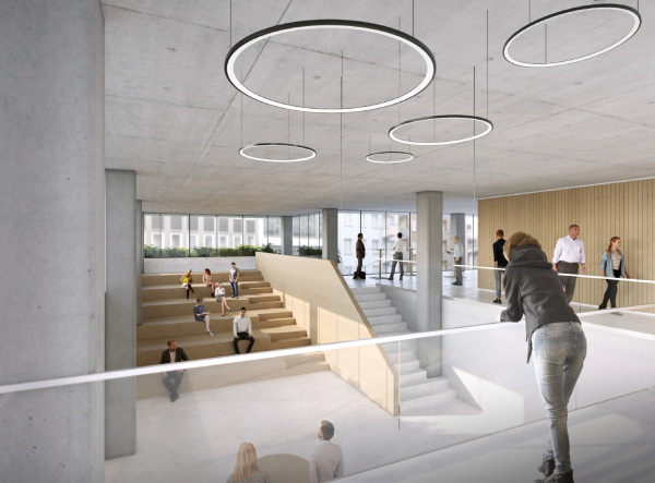 3. Preis: bbp : architekten (Münster), Innenraumperspektive