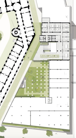 2. Preis: RKW Architektur + (Düsseldorf), Grundriss 1. Obergeschoss