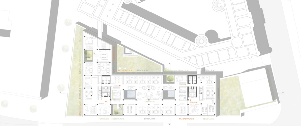 Anerkennung: Struhk Architekten (Braunschweig), Grundriss 4. Obergeschoss
