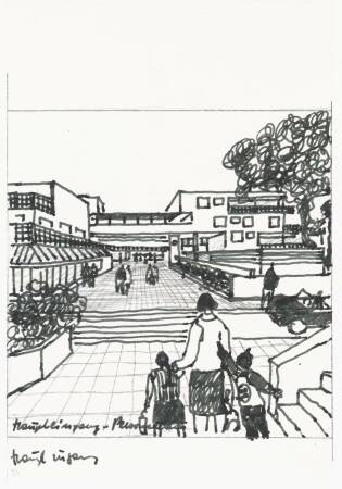 Anton Schweighofer: Stadt des Kindes, Wien 14, 19691974, Skizze