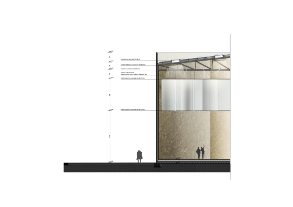 Schnittdetail mit Segeltuch