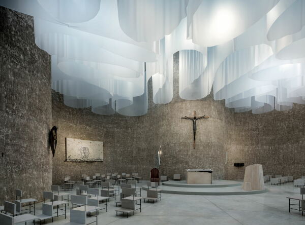 Kirche in Kalabrien von Mario Cucinella Architecs