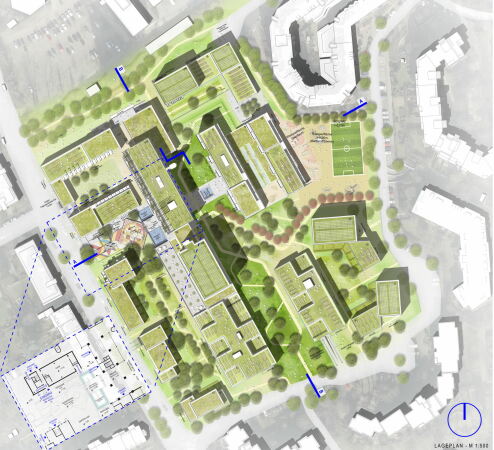 Anerkennung: Lindner Architekten mit LAND (beide Düsseldorf)