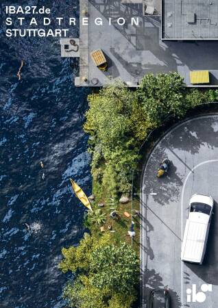 Die Motive des Berliner Illustrators Max Guther zeigen sechs typische Raumsituationen, wie sie an vielen Orten der Region Stuttgart vorkommen.