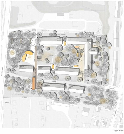 1. Preis: SPP Sturm Peter + Partner, TRR Landschaftsarchitekten Ritz und Liemann und Bro Mller-Rieger (alle Mnchen)